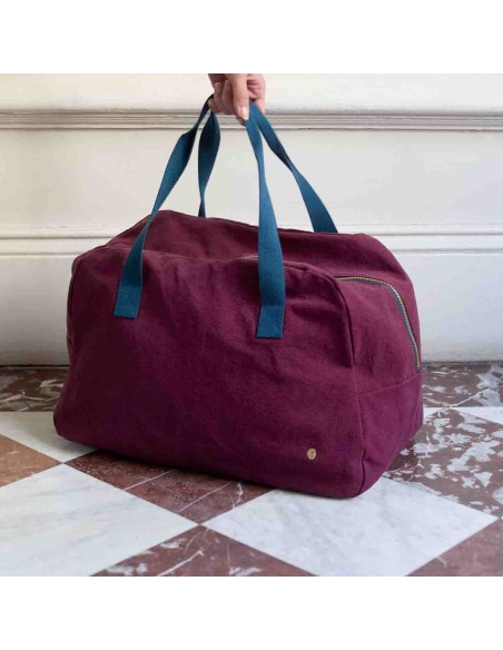 SAC WEEK-END IONA WINE 42x28x19 ORGANIC COTTON