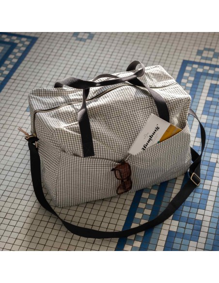 SAC WEEK-END LA CERISE GUSTAVE CAVIAR  42x30x19 ORGANIC COTTON