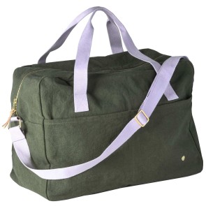 SAC WEEK-END LA CERISE IONA KALE  42x30x19 ORGANIC COTTON