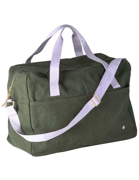 SAC WEEK-END LA CERISE IONA KALE  42x30x19 ORGANIC COTTON