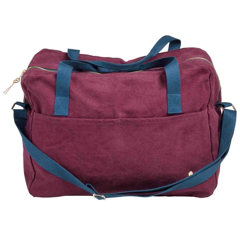 SAC WEEK-END IONA WINE 42x30x19 ORGANIC COTTON