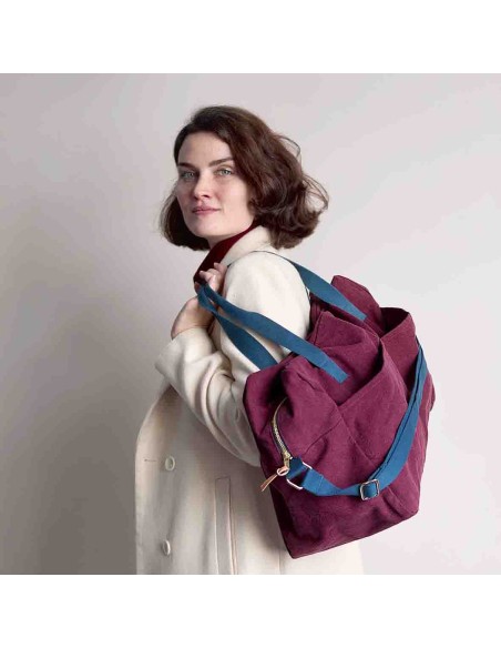 SAC WEEK-END IONA WINE 42x30x19 ORGANIC COTTON