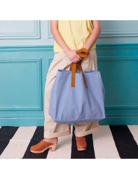 ΤΣΑΝΤΑ ΓΙΑ ΨΩΝΙΑ IONA ΜΠΛΕ 46x38x19 ΑΠΟ ΟΡΓΑΝΙΚΟ ΒΑΜΒΑΚΙ