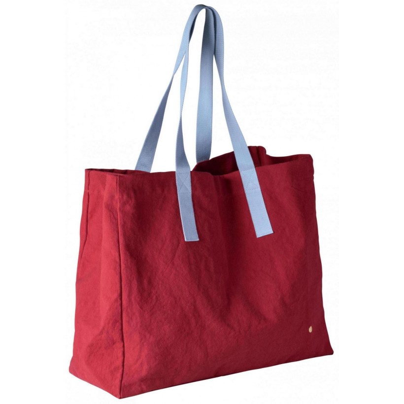 SHOPPING BAG IONA CHERRY 46x38x19 ORGANIC COTTON