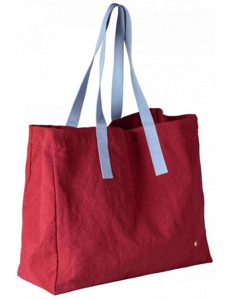SHOPPING BAG IONA CHERRY 46x38x19 ORGANIC COTTON