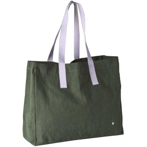 SHOPPING BAG IONA LA CERISE KALE 46x38x19 ORGANIC COTTON