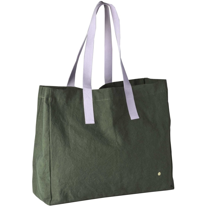 SHOPPING BAG IONA LA CERISE KALE 46x38x19 ORGANIC COTTON