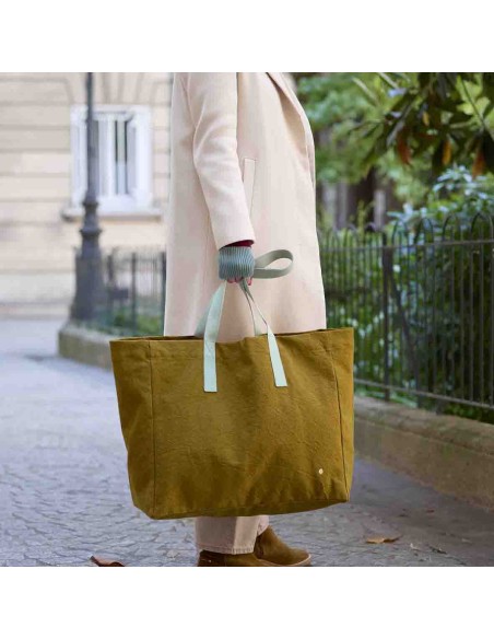 SHOPPING BAG IONA NUTS 46x38x19 ORGANIC COTTON