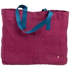 SHOPPING BAG IONA WINE 46x38x19 ORGANIC COTTON