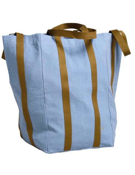 ΤΣΑΝΤΑ MAXI POPPINS  IONA ΜΠΛΕ 33x48x33 ΑΠΟ ΟΡΓΑΝΙΚΟ ΒΑΜΒΑΚΙ