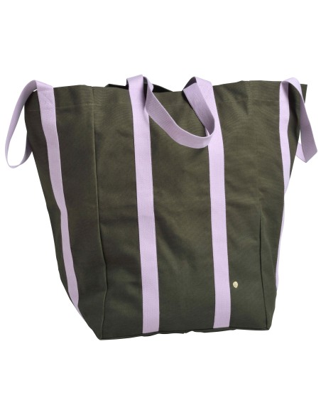 ΤΣΑΝΤΑ MAXI POPPINS LA CERISE IONA ΠΡΑΣΙΝΟ 33x48x33 ΑΠΟ ΟΡΓΑΝΙΚΟ ΒΑΜΒΑΚΙ