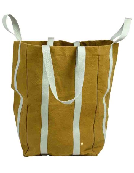 ΤΣΑΝΤΑ MAXI POPPINS IONA ΜΟΥΣΤΑΡΔΙ 33x48x33 ΑΠΟ ΟΡΓΑΝΙΚΟ ΒΑΜΒΑΚΙ