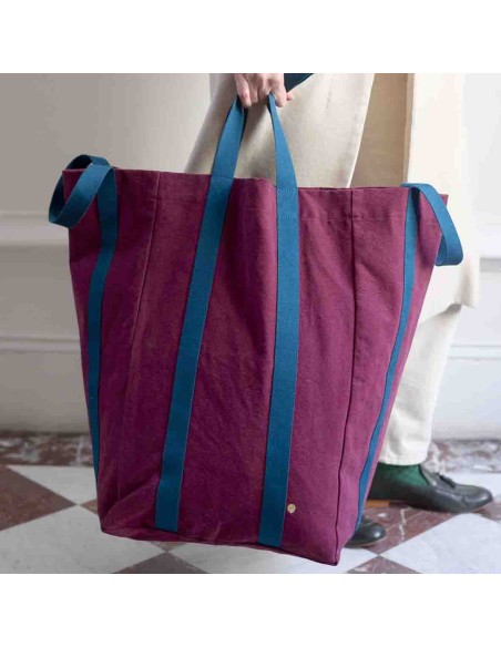 ΜΑΧΙ POPPINS BAG IONA WINE 33x48x33 ORGANIC COTTON