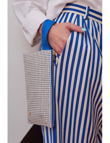 POUCH LA CERISE STYLO BLEU 24x14 ORGANIC COTTON