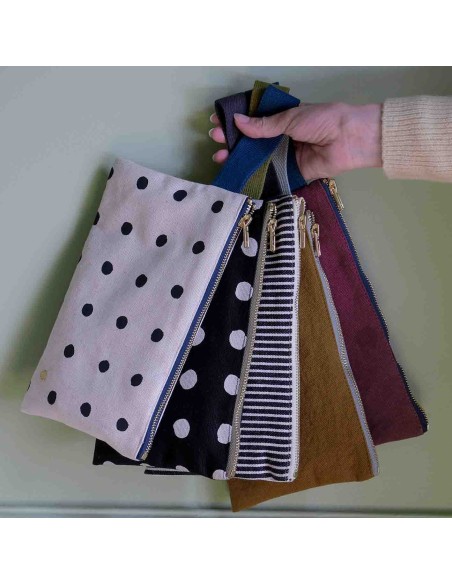 POUCH LA CERISE MIA 24x14 ORGANIC COTTON