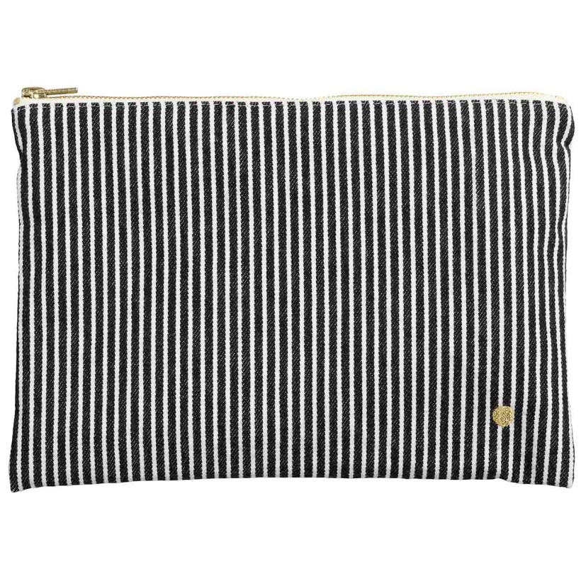 POUCH LA CERISE BASILE CAVIAR 28X19 ORGANIC COTTON