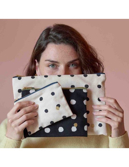 POUCH LA CERISE MIO 14X10.50 ORGANIC COTTON