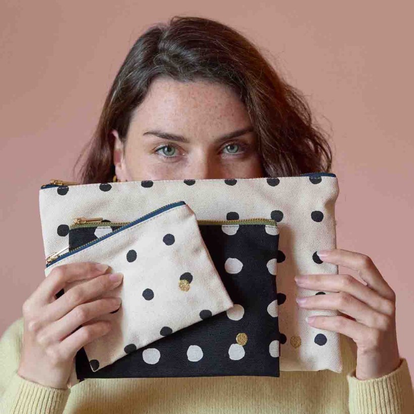 POUCH LA CERISE MIO 28X19 ORGANIC COTTON