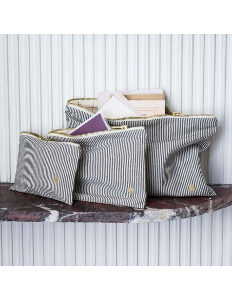 POUCH LA CERISE FINETTE CAVIAR 28X19 100% ORGANIC COTTON