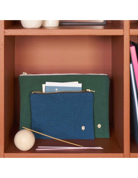 POUCH LA CERISE IONA ORAGE 19x14 ORGANIC COTTON