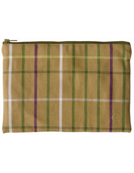 POUCH LA CERISE SCOTTY MARRON  28X19 ORGANIC COTTON