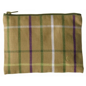 POUCH LA CERISE SCOTTY MARRON 19X14 ORGANIC COTTON