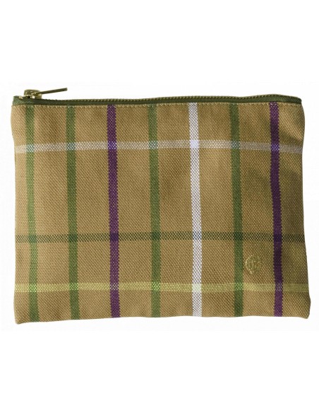 ΘΗΚΗ LA CERISE SCOTTY ΚΙΤΡΙΝΟ ΚΑΡΩ 19X14 ΑΠΟ ΟΡΓΑΝΙΚΟ ΒΑΜΒΑΚΙ