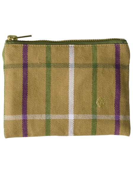 POUCH LA CERISE SCOTTY MARRON 14x10,5 ORGANIC COTTON