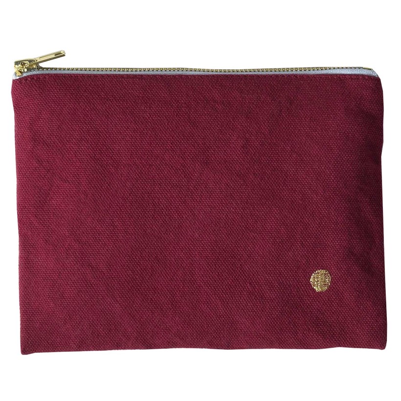 POUCH LA CERISE IONA CHERRY 19x14 ORGANIC COTTON