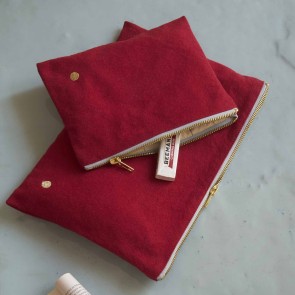 POUCH LA CERISE IONA CHERRY 19x14 ORGANIC COTTON 2