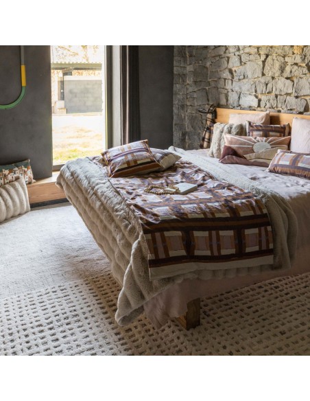 THROW VIVARAISE ASTRID GREGE 140X180 100% POLYESTER