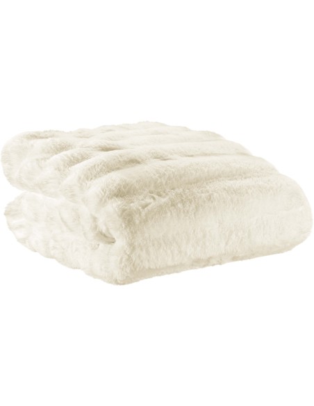 THROW VIVARAISE ASTRID NEIGE 180X220 100% POLYESTER