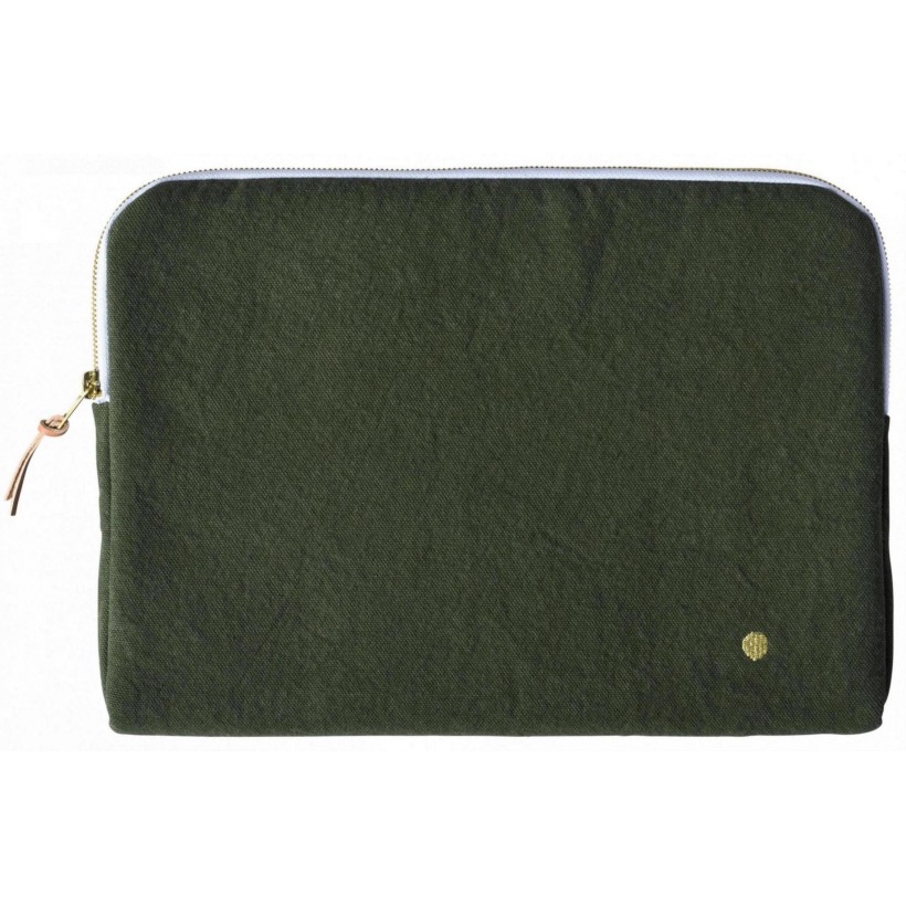 LAPTOP SLEEVE IONA KALE 34x25 ORGANIC COTTON