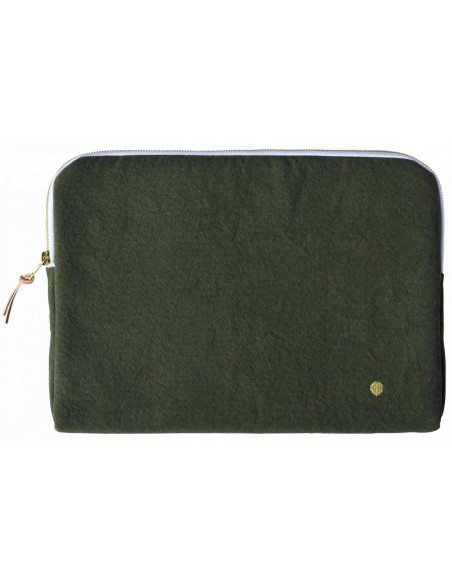 LAPTOP SLEEVE IONA KALE 34x25 ORGANIC COTTON