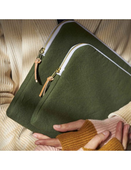 LAPTOP IONA KALE  37x27 ORGANIC COTTON