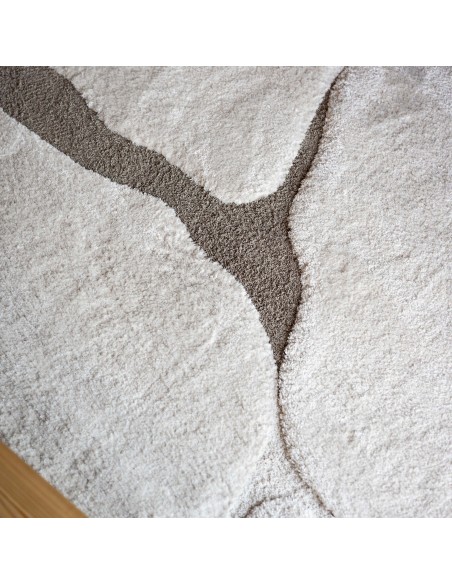 RUG VIVARAISE YAN NEIGE 160X230 90%RECYCLED POLYESTER 10%POLYESTER