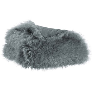 THROW VIVARAISE BETANI ARDOISE 130x160 100% POLYESTER