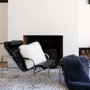 THROW VIVARAISE BETANI ARDOISE 130x160 100% POLYESTER 2