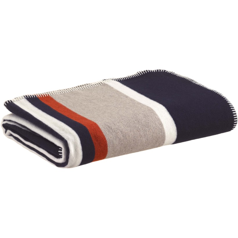 BED COVER VIVARAISE GIOIA MARINE 240X260 18%WOOL 42%ACRYLIQUE 30%POLYESTER 10%COTTON