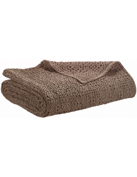 THROW VIVARAISE TANA CAFE 180X260 100% COTTON