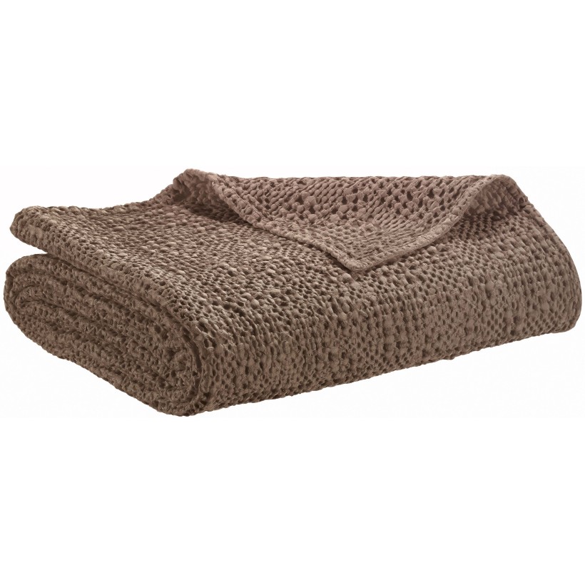 THROW VIVARAISE TANA CAFE 140X200 100% COTTON