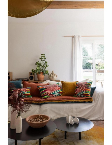 ΑΝΩΣΤΡΩΜΑ ΚΑΝΑΠΕ VIVARAISE FARA CORINTHE 85×200 100% ΒΑΜΒΑΚΕΡΟ ΒΕΛΟΥΔΟ