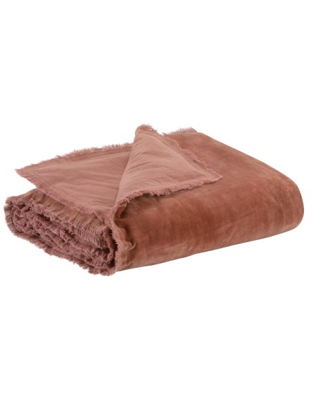 SOFA RUNNER VIVARAISE FARA  BOIS DE ROSE 85×200 100% VELVET COTTON