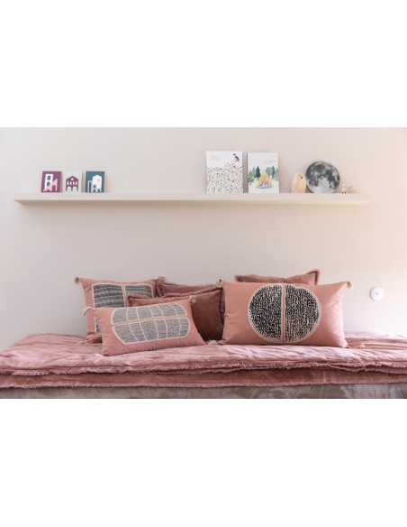 ΑΝΩΣΤΡΩΜΑ ΚΑΝΑΠΕ VIVARAISE FARA BOIS DE ROSE 85×200 100% ΒΑΜΒΑΚΕΡΟ ΒΕΛΟΥΔΟ