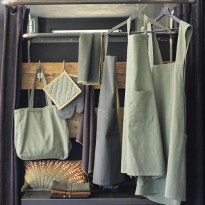 KITCHEN APRON WINKLER ADA MATCHA 72x85 APRON 100% COTTON 2