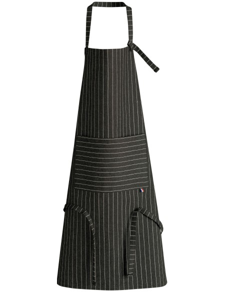KITCHEN APRON WINKLER ALGAR CAVIAR 64X85 83%ΟRGANIC COTTON17% POLYESTER