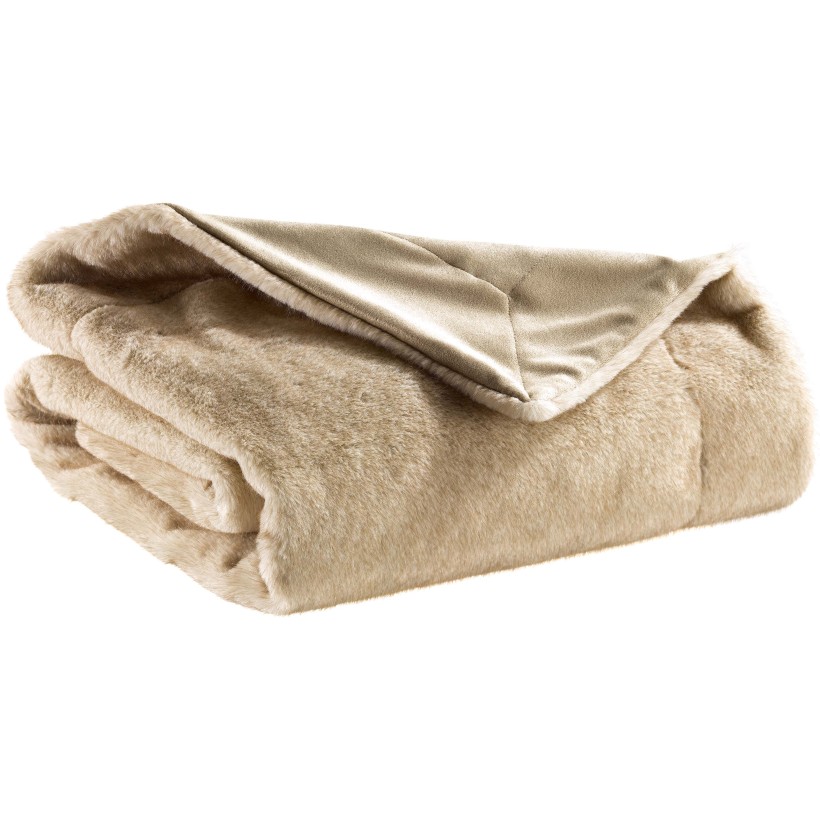 BLANKET VIVARAISE LIWEN NATUREL 140X180 100% POLYESTER