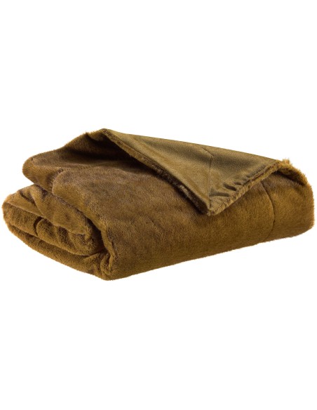 BLANKET VIVARAISE LIWEN CAFE 140X180 100% POLYESTER