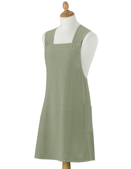 KITCHEN APRON WINKLER HARU MATCHA 78X100 100% RECYCLED COTTON