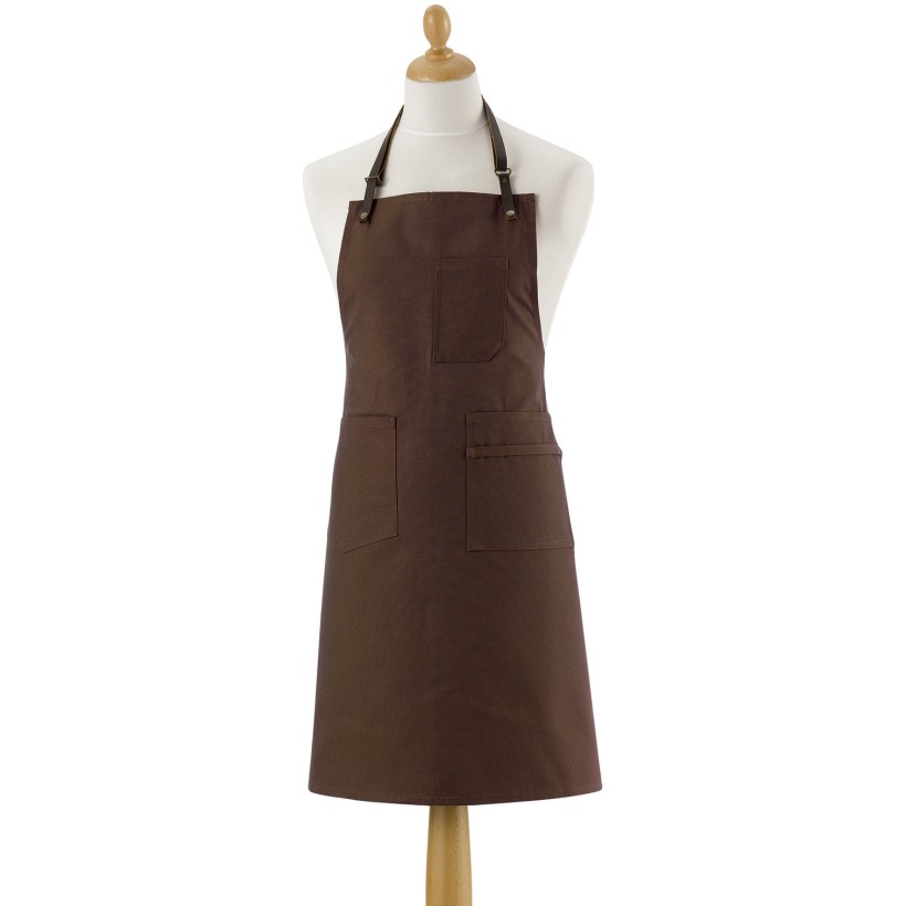 KITCHEN APRON LEO CAFE 70X90 100% RECYCLED COTTON